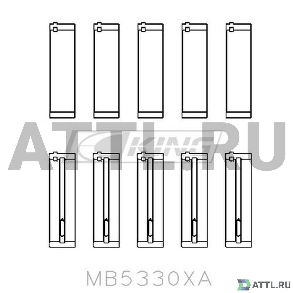 KING MB5330XA Вкладыши шатунные STD