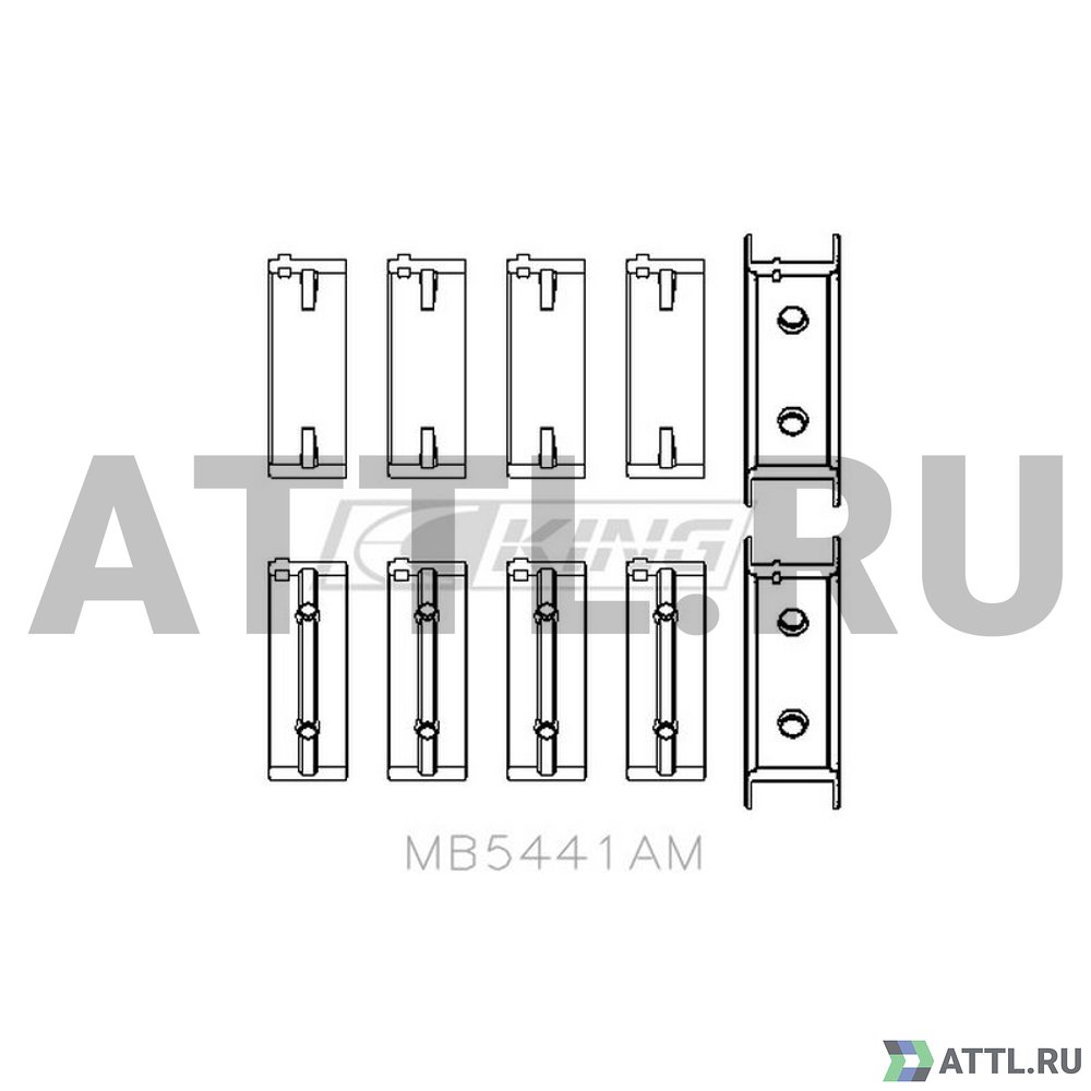 KING MB5441AM Вкладыши коренные STD