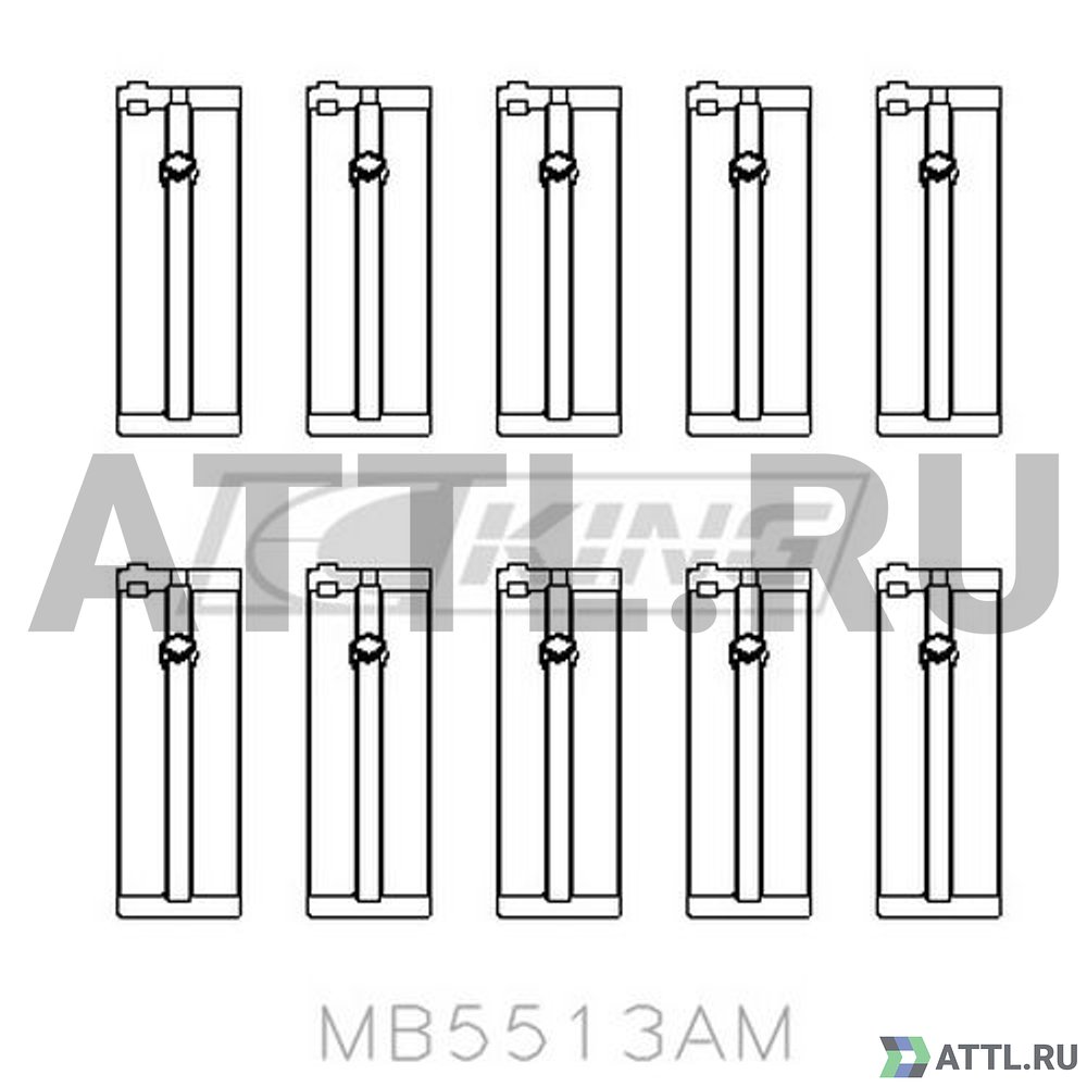 KING MB5513AM Вкладыши шатунные STD