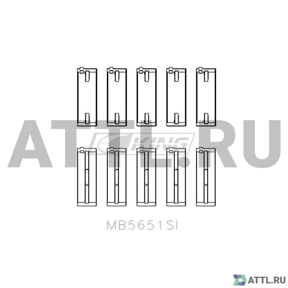KING MB5651SI Вкладыши коренные STD