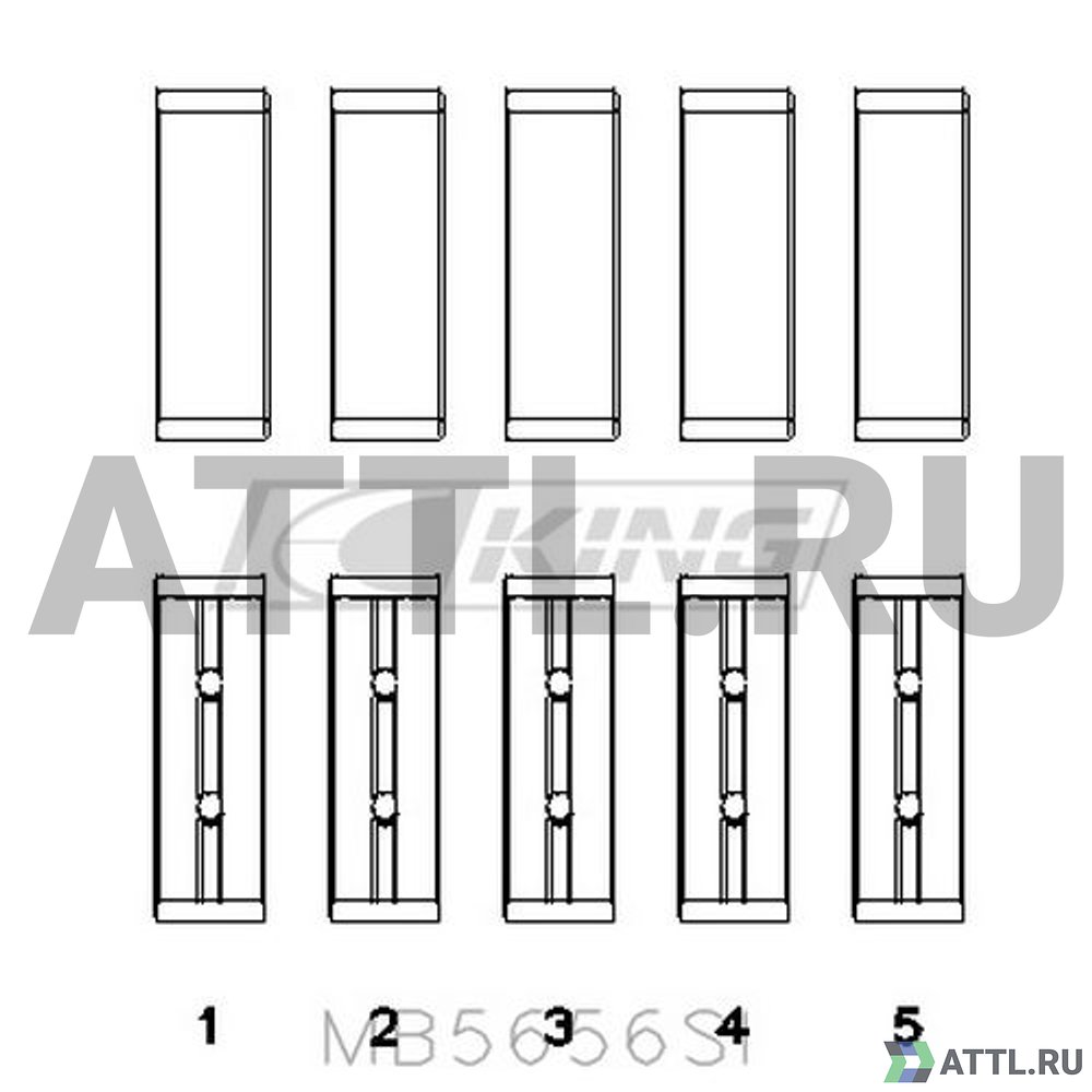 KING MB5656SI Вкладыши коренные STD