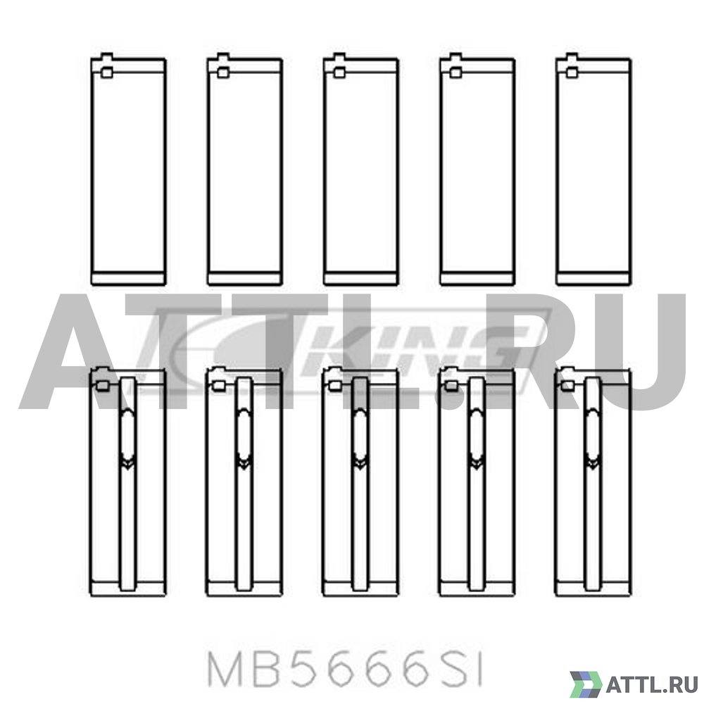 KING MB5666SI Вкладыши коренные STD