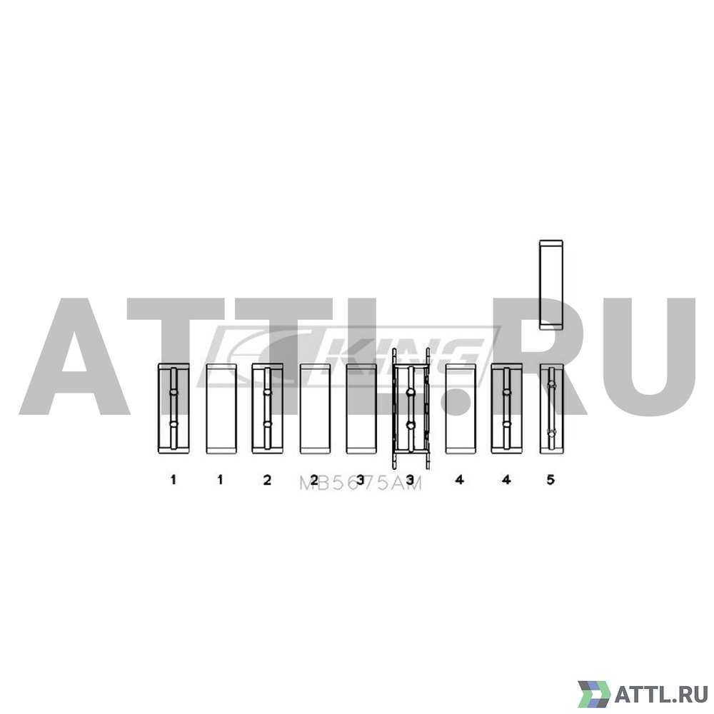 KING MB5675AM Вкладыши коренные STD