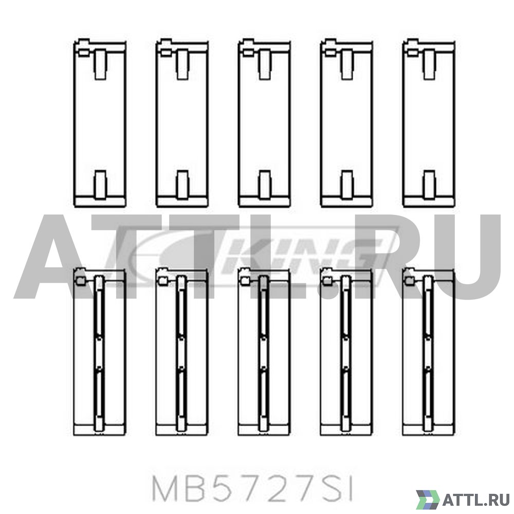 KING MB5727SI Вкладыши коренные STD