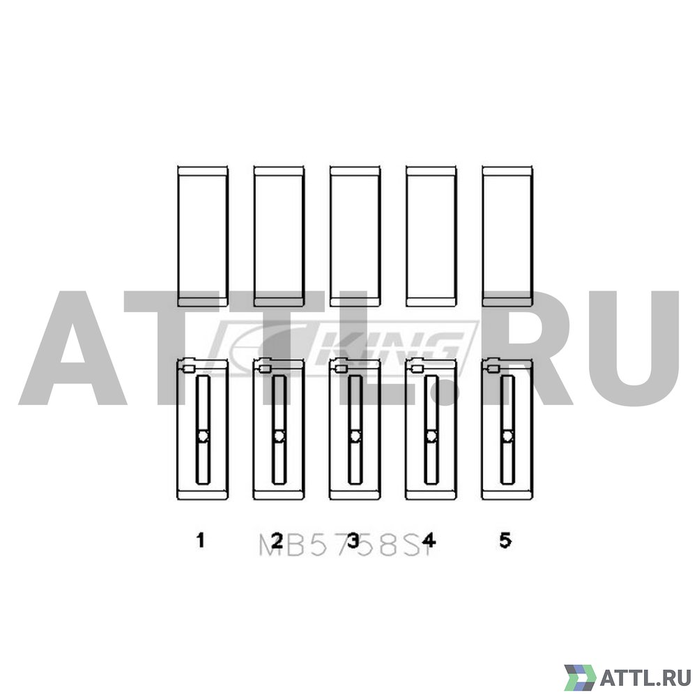 KING MB5758SI Вкладыши коренные STD