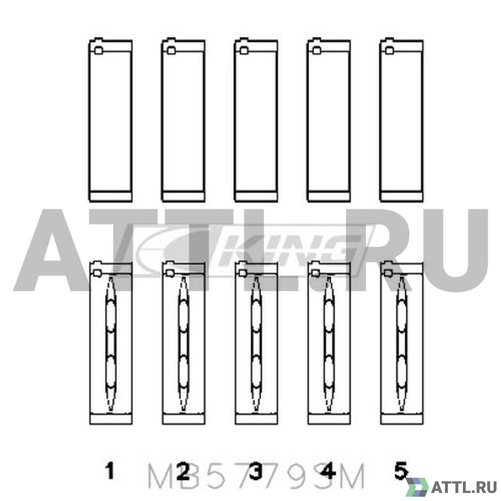 KING MB5779SM Вкладыши коренные STD