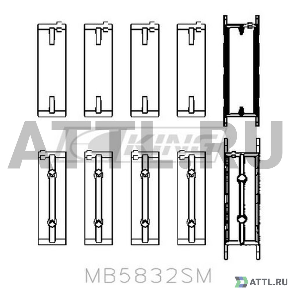KING MB5832SM Вкладыши коренные STD