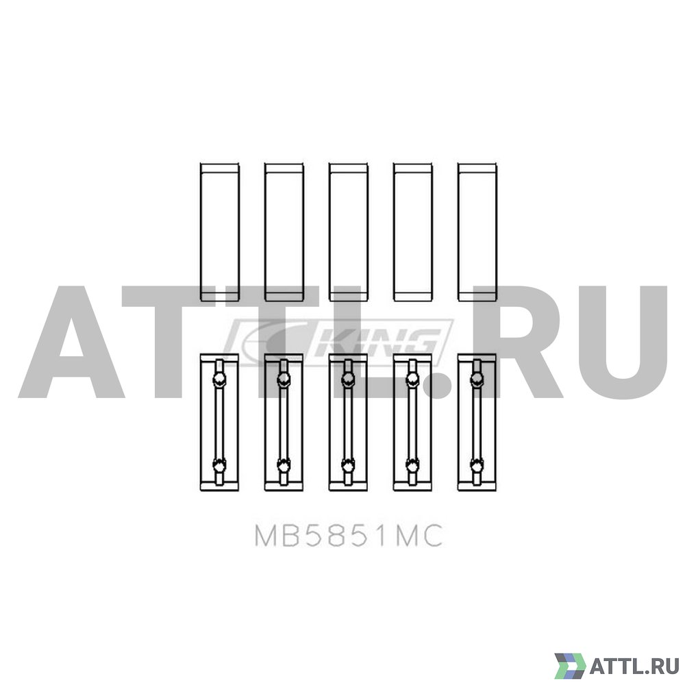 KING MB5851MC Вкладыши коренные STD