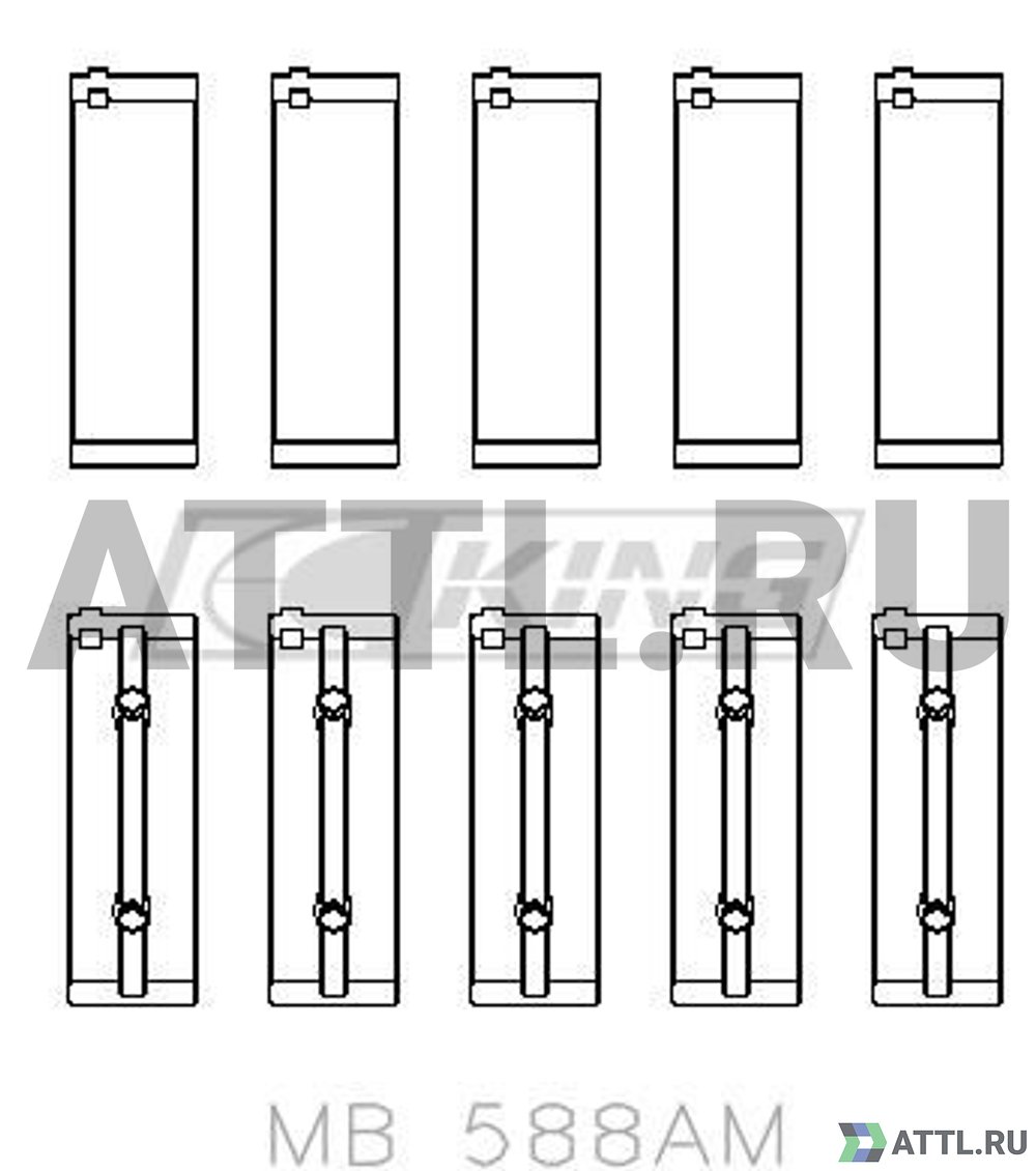 KING MB588AM Вкладыши коренные STD