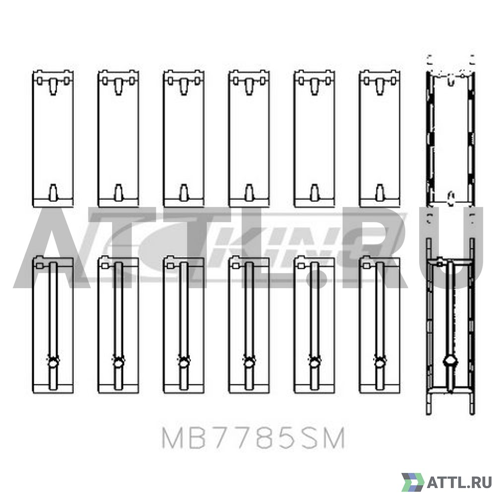 KING MB7785SM Вкладыши коренные STD