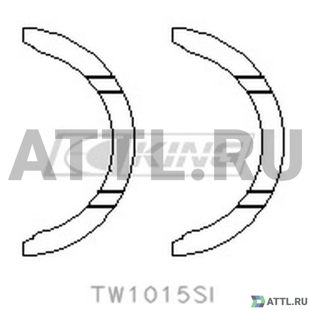 KING TW1015SI Полукольца коленвала упорные STD