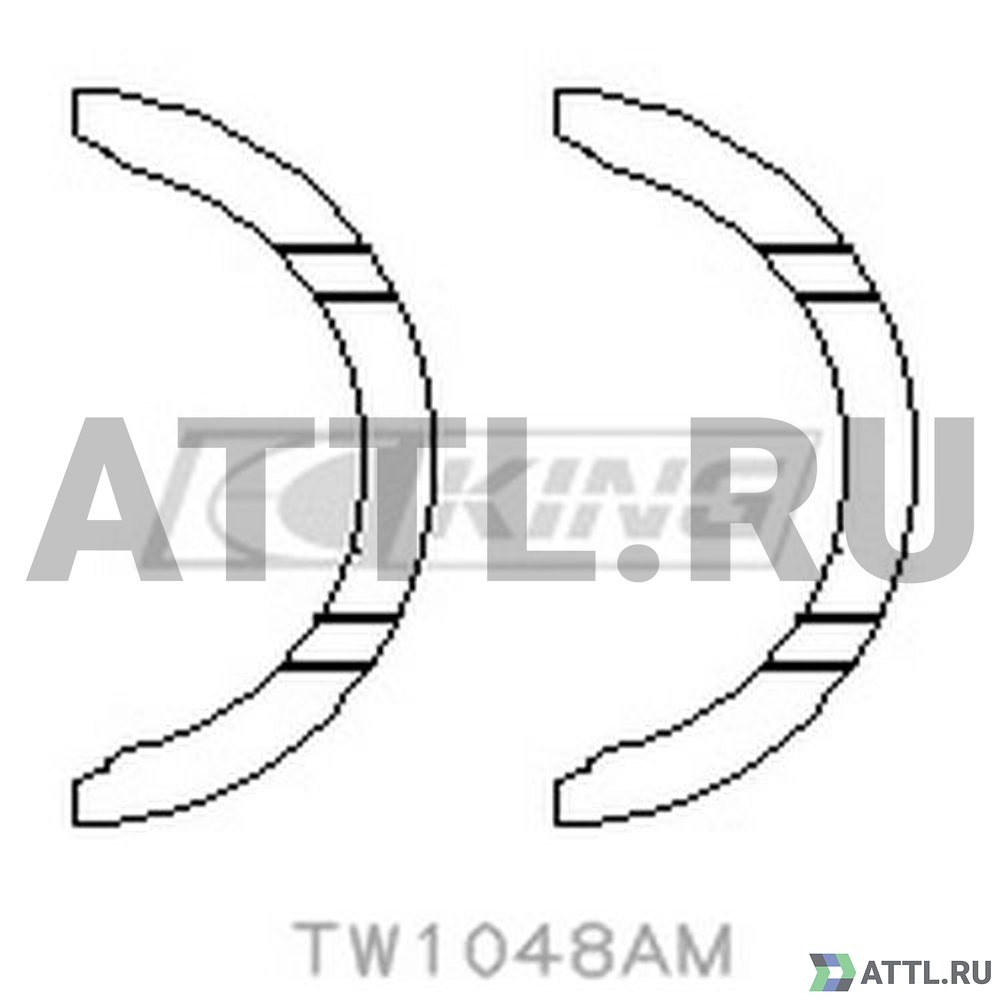 KING TW1048AM Полукольца коленвала упорные STD