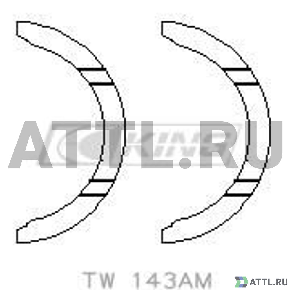 KING TW143AM Полукольца коленвала упорные STD