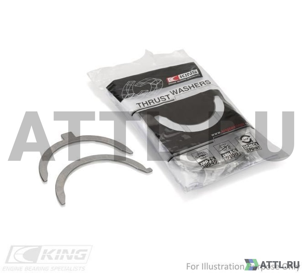 KING TW163AM Полукольца коленвала упорные STD