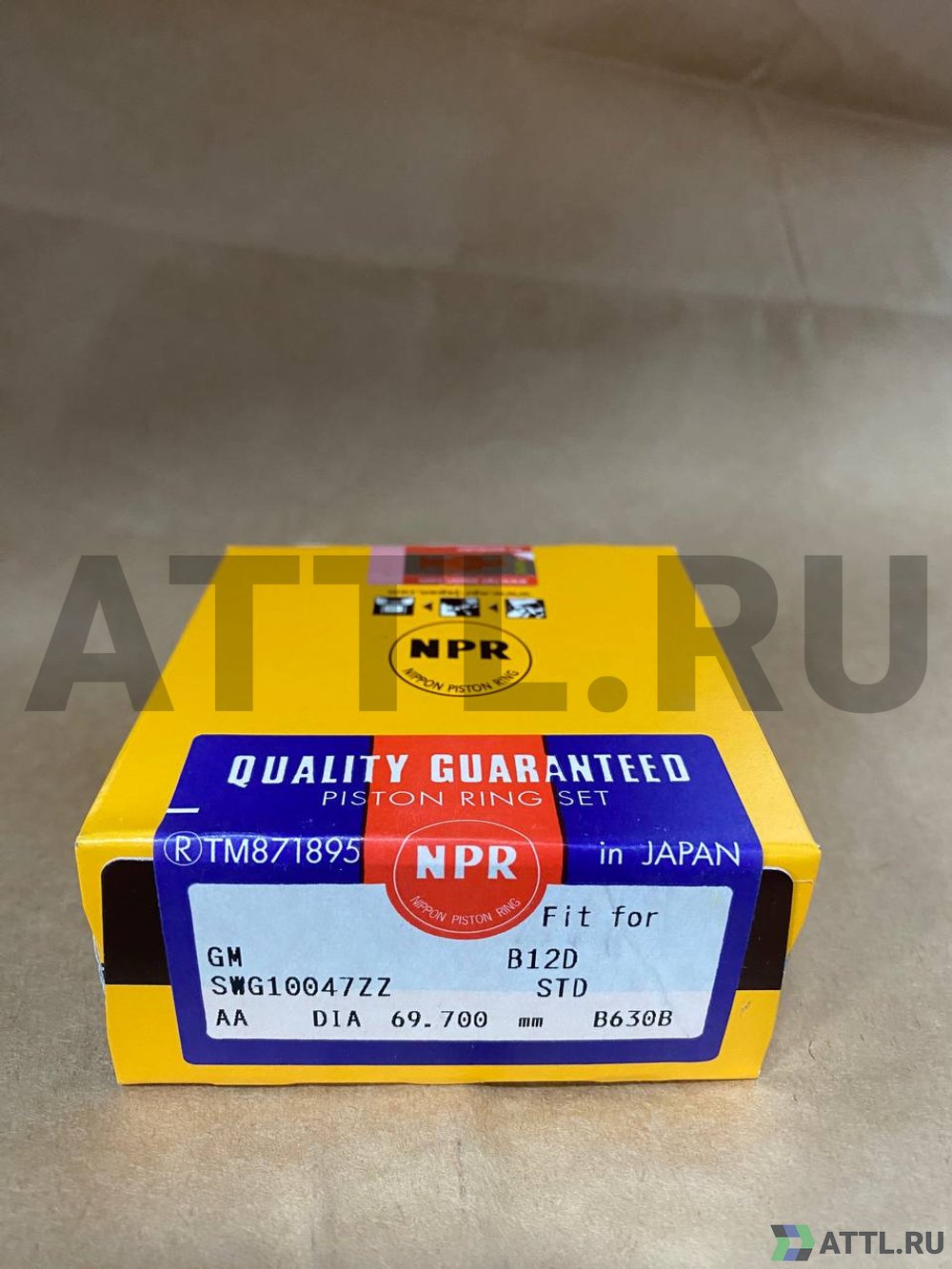 NPR SWG10047ZZ STD Поршневые кольца B12D LAQ