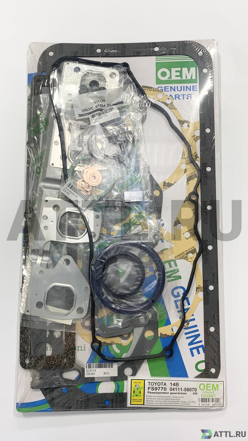 OEM GENUINE GASKET 04111-58070 S Ремкомплект двигателя (FS9770-S)