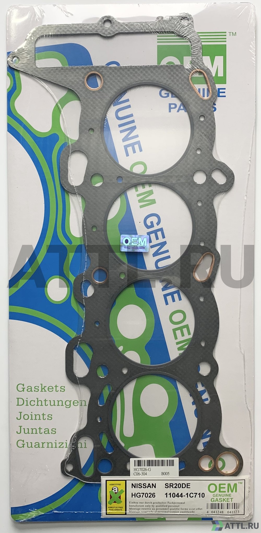 OEM GENUINE GASKET 11044-1C710 G Прокладка ГБЦ (HG7026-G)