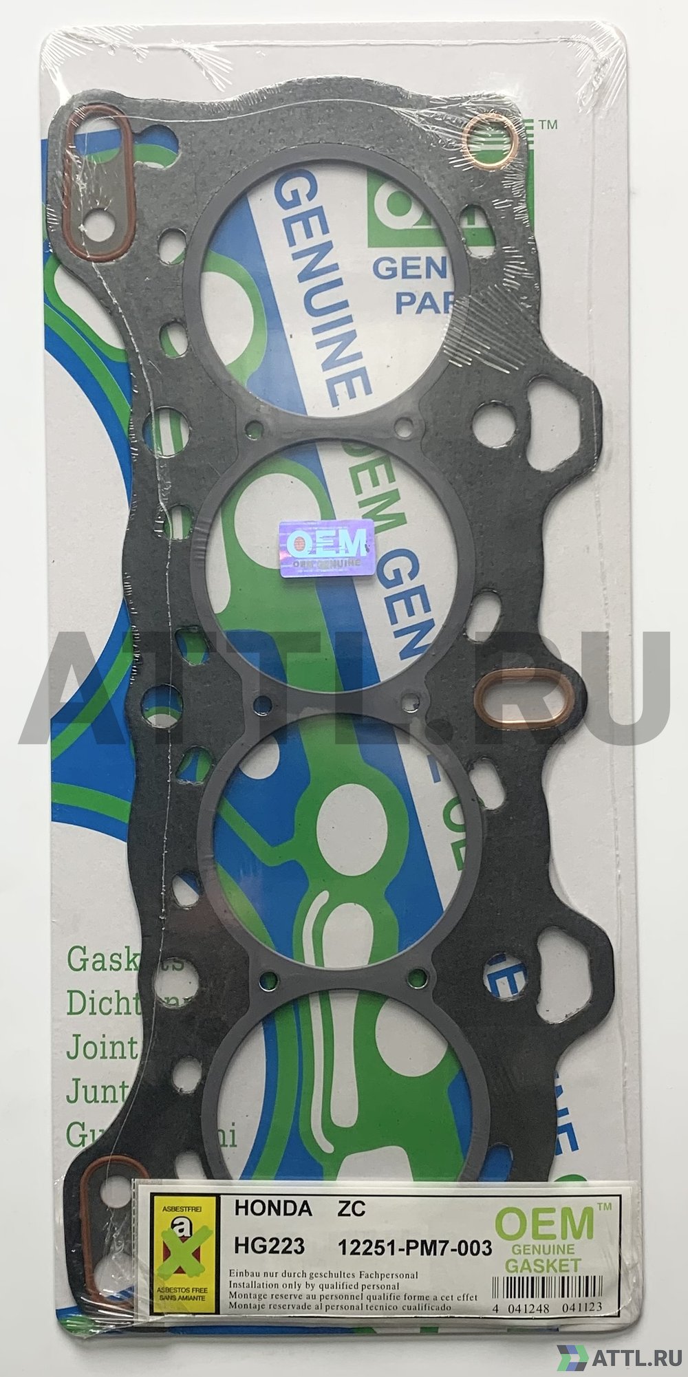 OEM GENUINE GASKET 12251-PM7-003 G Прокладка ГБЦ (HG223-G)