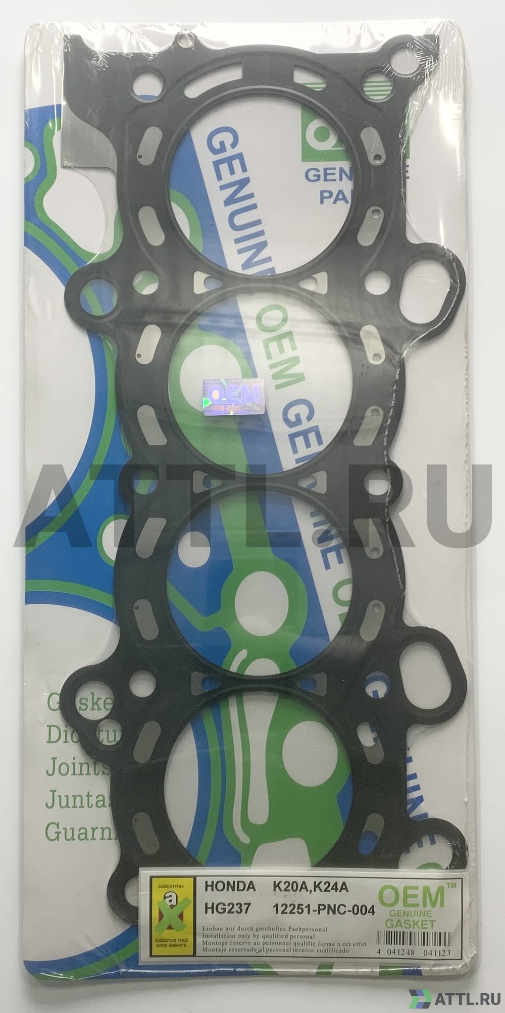 OEM GENUINE GASKET 12251-PNC-004 S Прокладка ГБЦ (HG237-S)