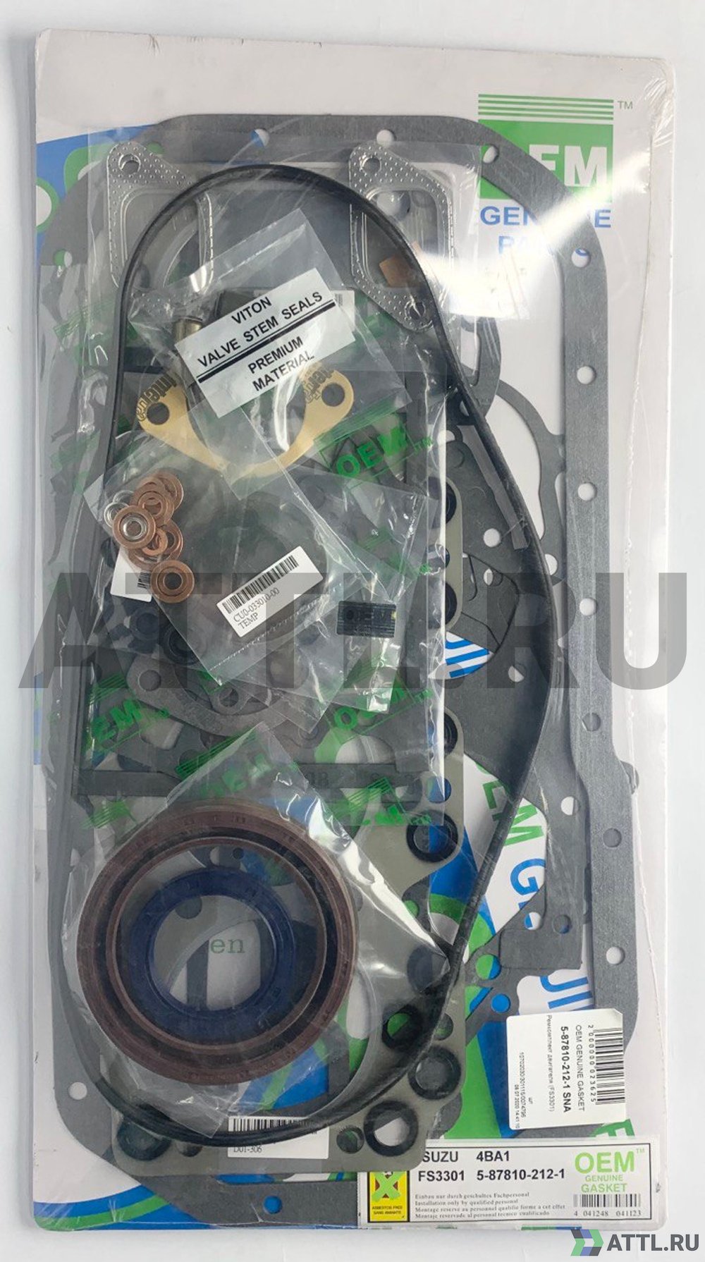 OEM GENUINE GASKET 5-87810-212-1 SNA Ремкомплект двигателя 4BA1 (FS3301-SNA)