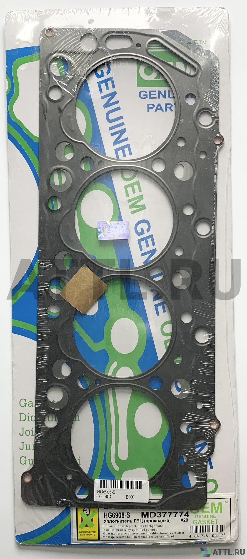 OEM GENUINE GASKET MD377774 S Прокладка ГБЦ (HG6908-S)