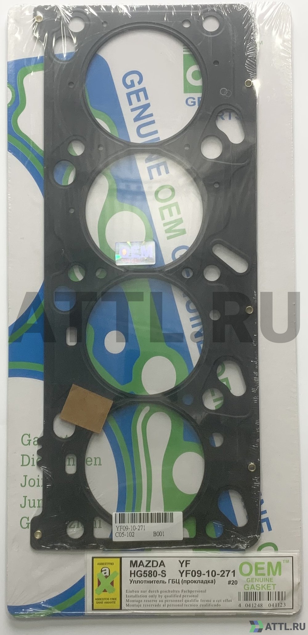 OEM GENUINE GASKET YF09-10-271 S Прокладка ГБЦ (HG580-S)