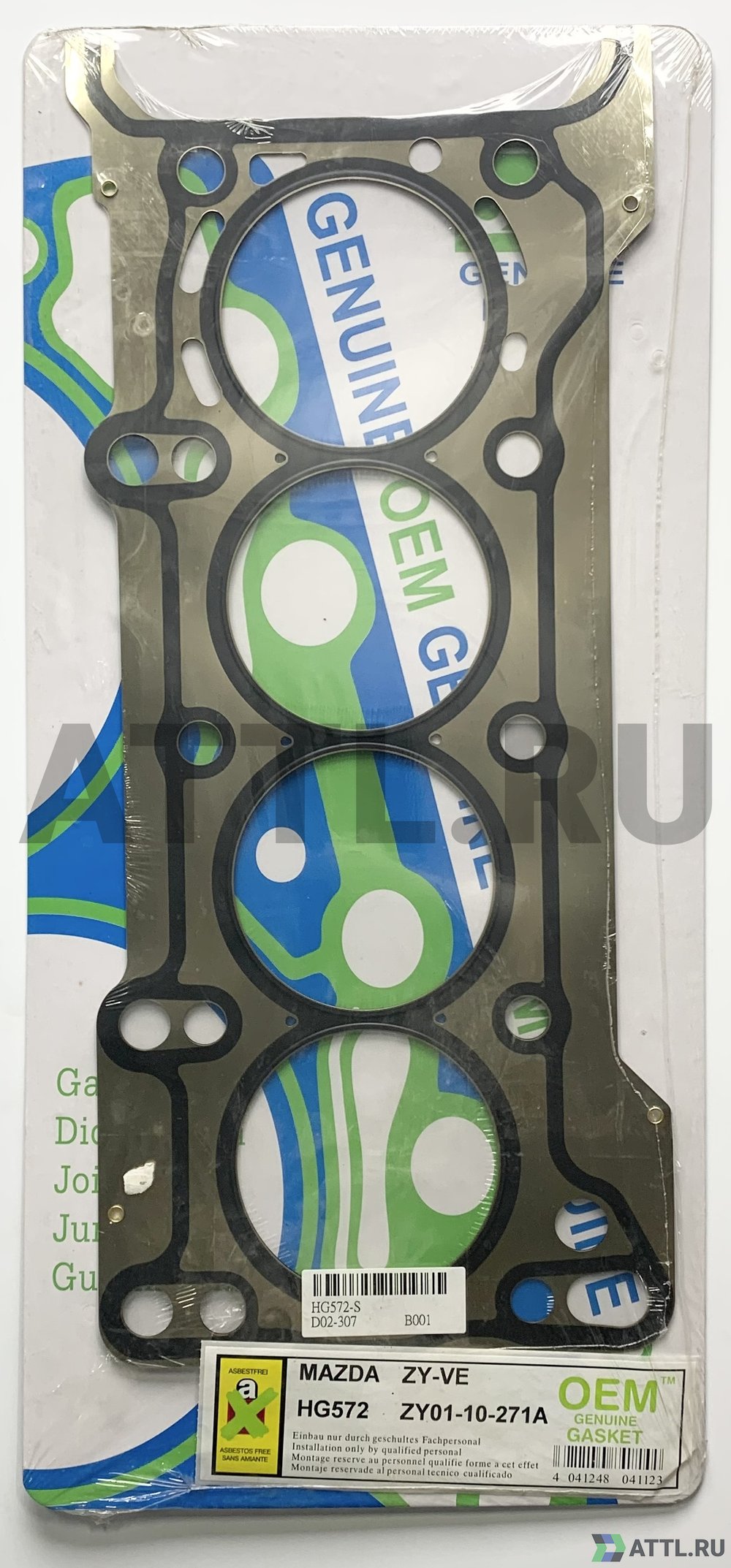 OEM GENUINE GASKET ZY01-10-271A S Прокладка ГБЦ (HG572-S)