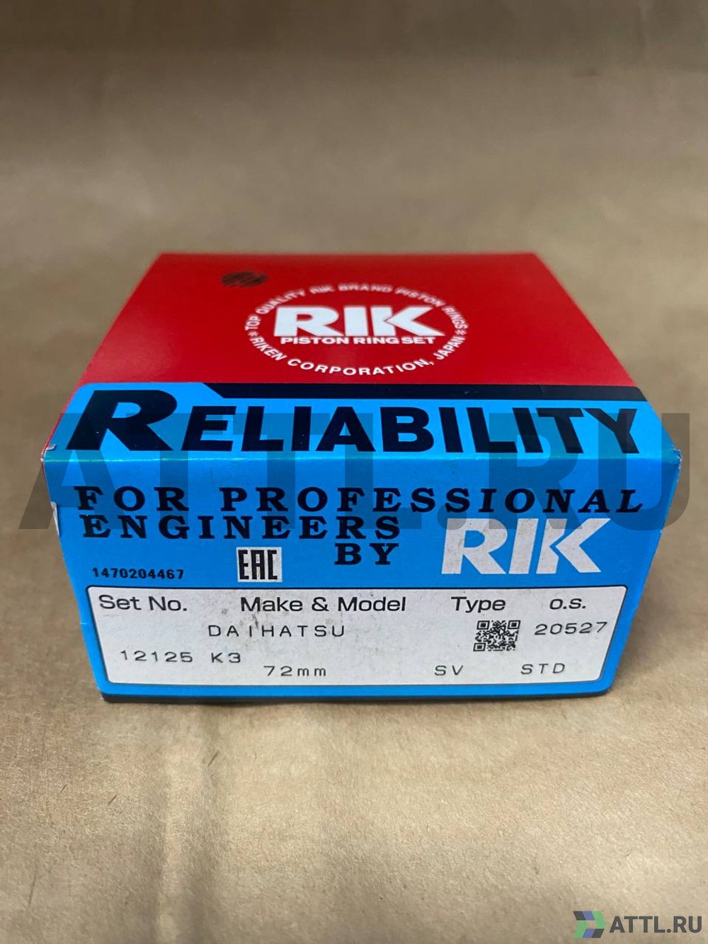RIK 12125 STD Поршневые кольца K3
