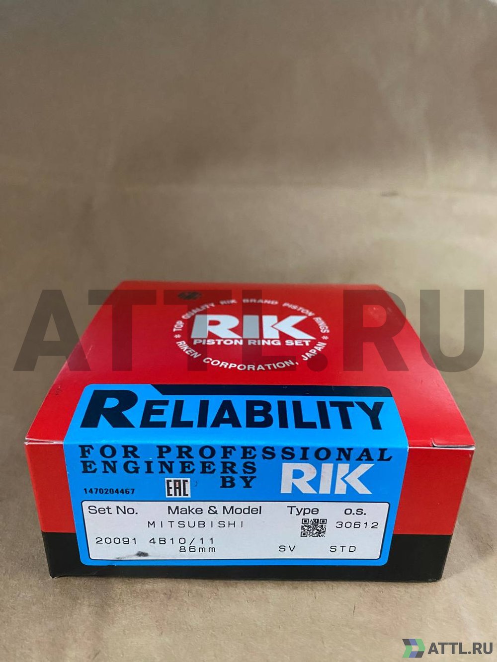 RIK 20091 STD Поршневые кольца 4B10/G4KD