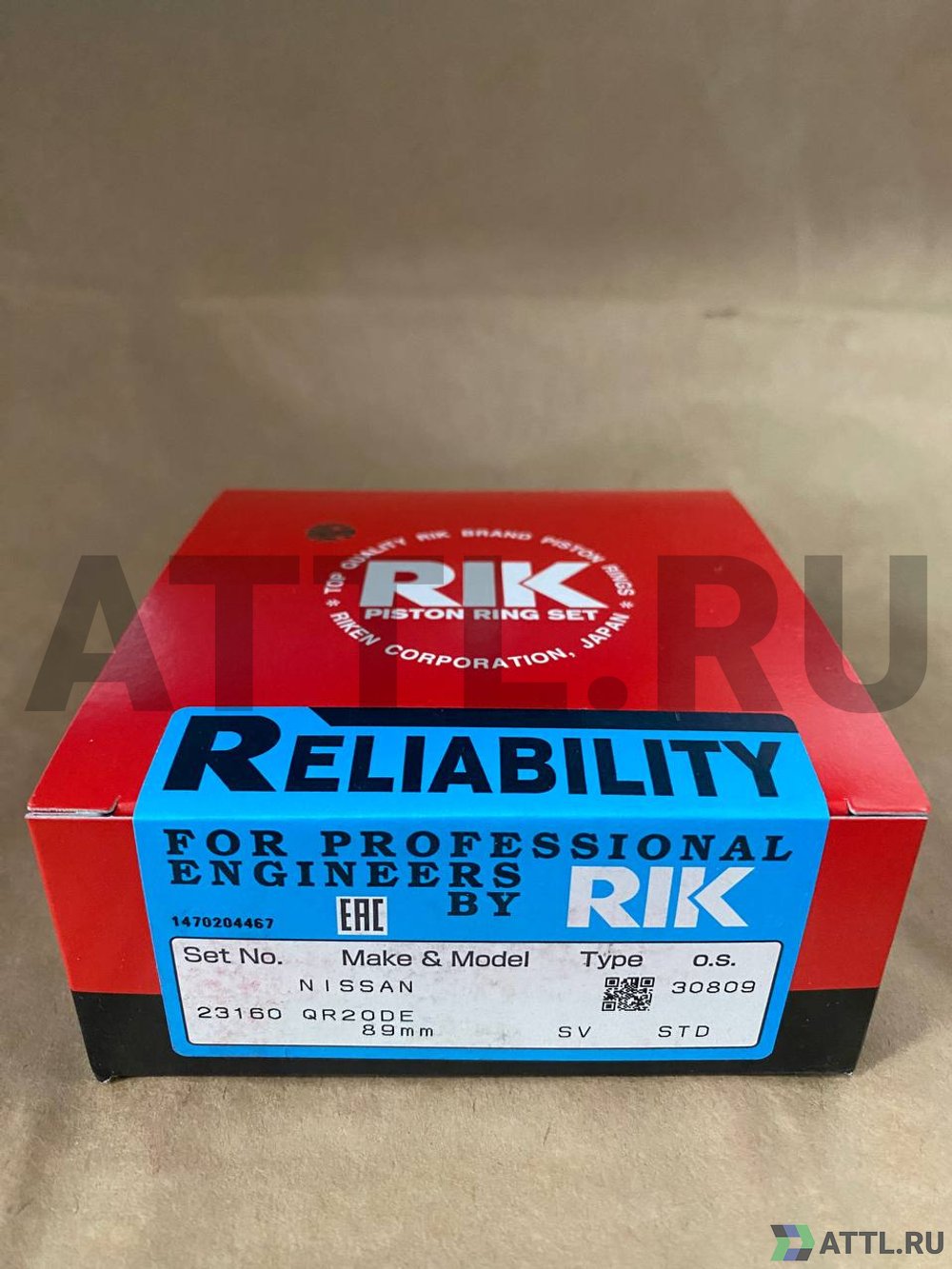 RIK 23160 STD Поршневые кольца QR20DE