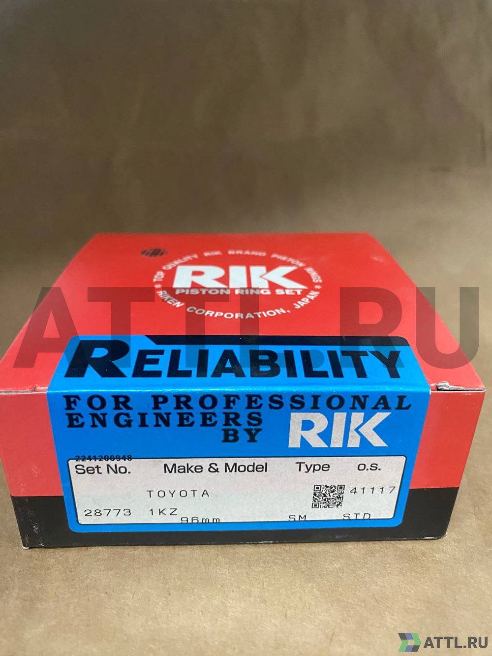 RIK 28773 STD Поршневые кольца 1KZ-T