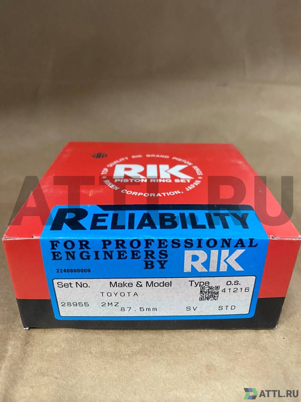 RIK 28955 STD Поршневые кольца 2MZ