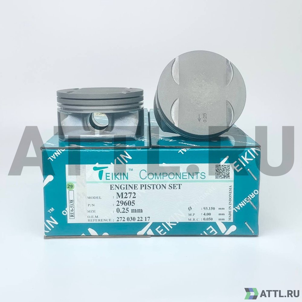 TEIKIN 29605 025 Комплект поршней M272 d92,9+0.25 1,5-1,75-2,5