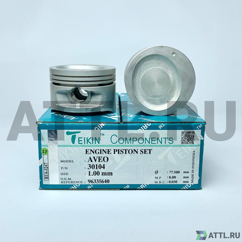 TEIKIN 30104 100 Комплект поршней AVEO d76,5+1.00 1,5-1,5-3