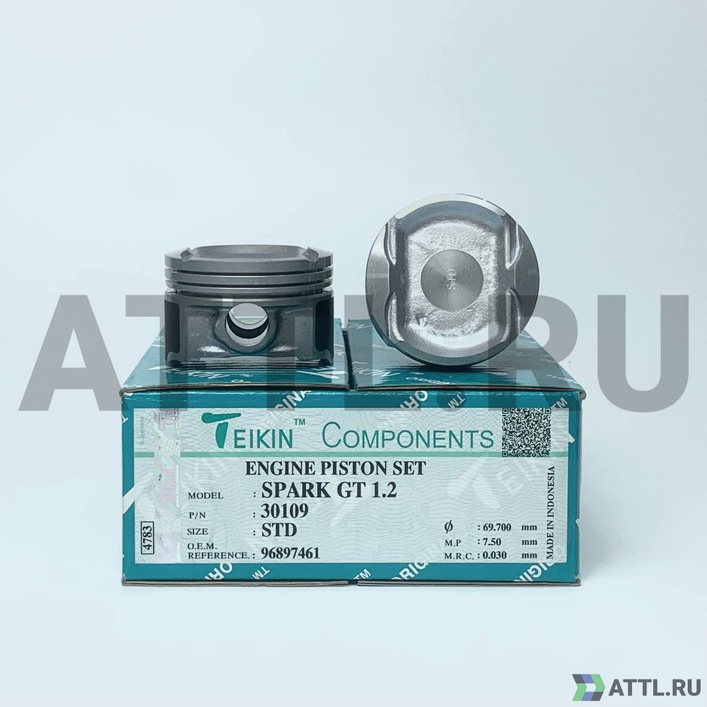 TEIKIN 30109 std Комплект поршней SPARK GT 1.2L d69,7 STD 1,2-1,2-2