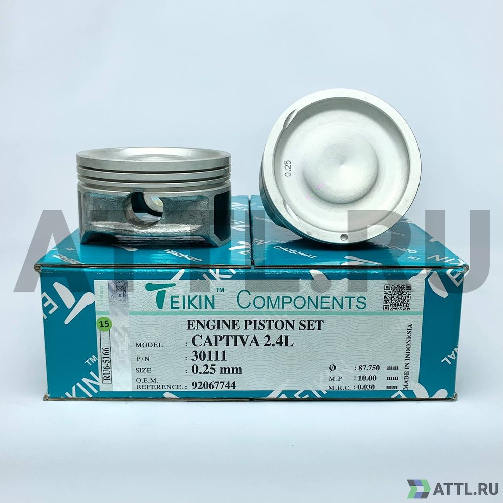TEIKIN 30111 025 Комплект поршней CAPTIVA 2.4L d87,5+0.25 1,2-1,5-2,5