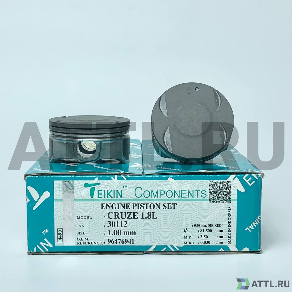 TEIKIN 30112 100 Комплект поршней CRUZE 1.8L d80,5+1.00 1,2-1,2-2