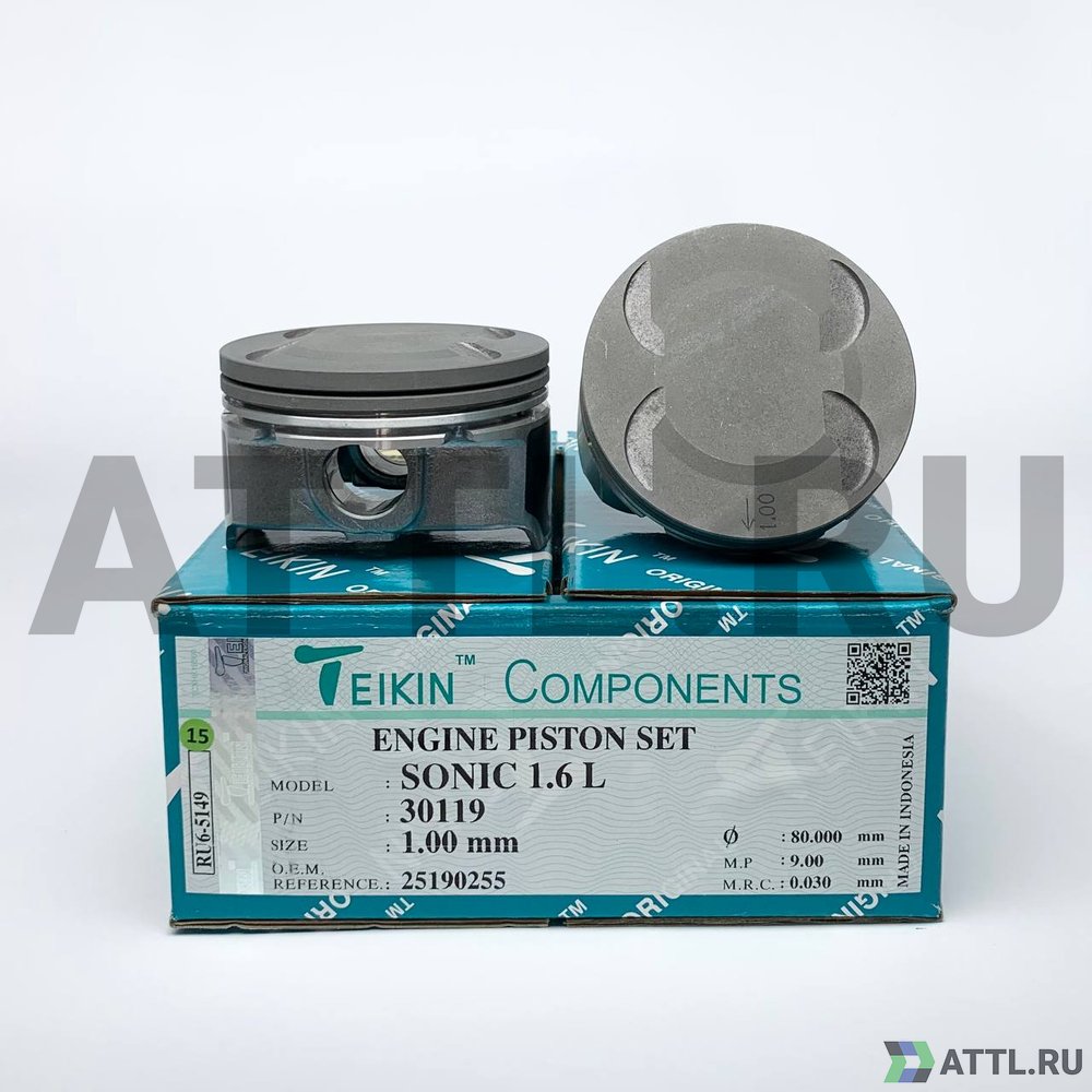 TEIKIN 30119 100 Комплект поршней 1.6L LDE/A16XER d79+1.00 1,2-1,2-2