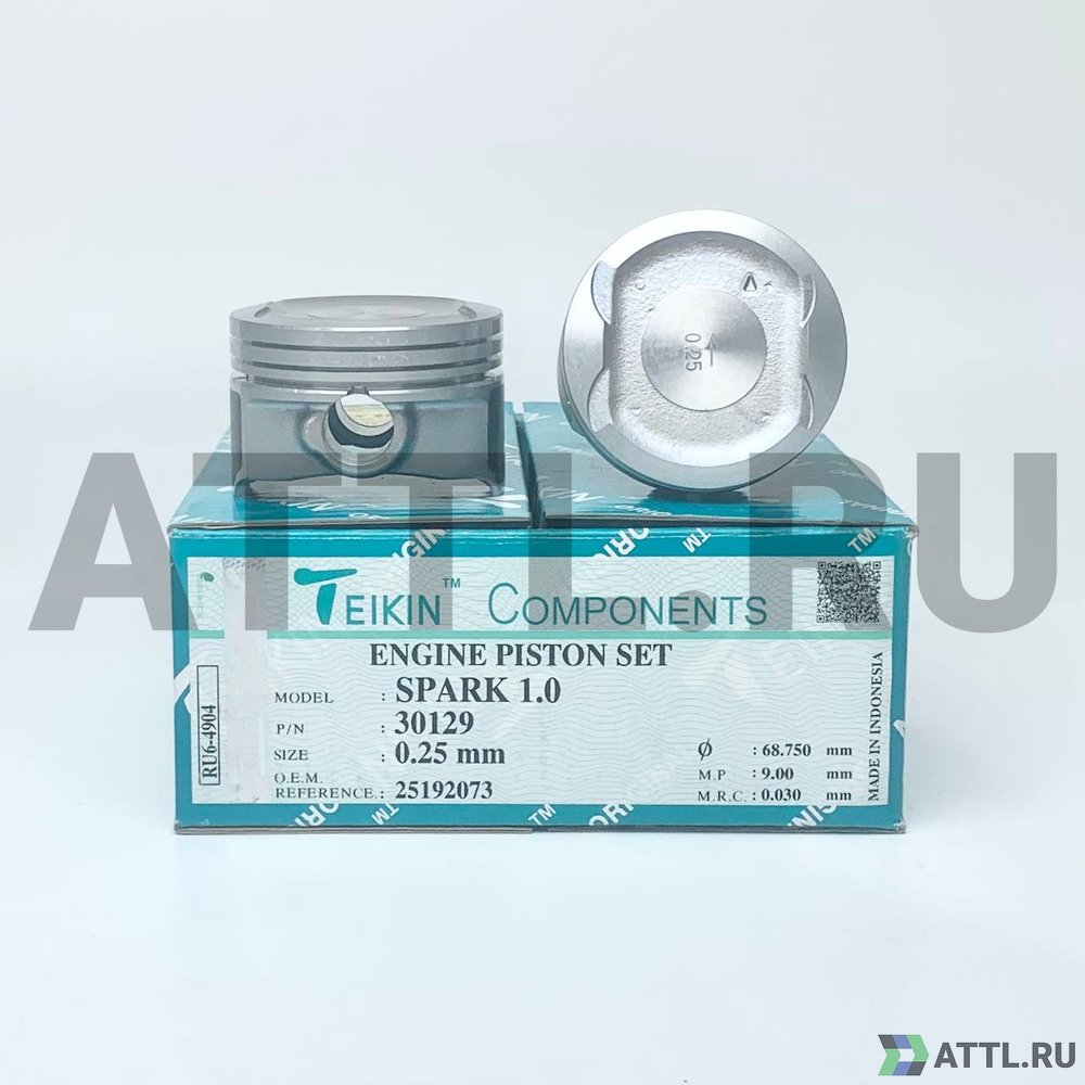 TEIKIN 30129 025 Комплект поршней SPARK 1.0L d68,5+0.25 1,2-1,2-2