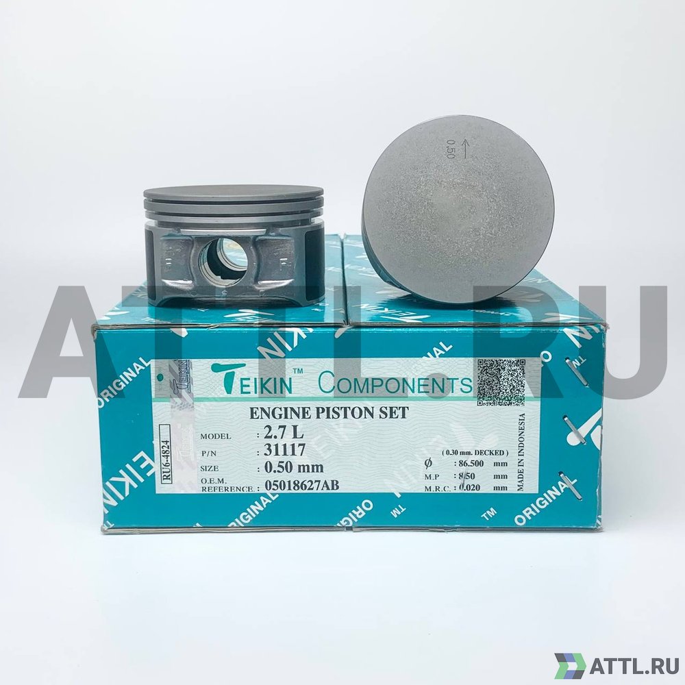 TEIKIN 31117 050 Комплект поршней 2.7L d86+0.50 1,5-1,5-3