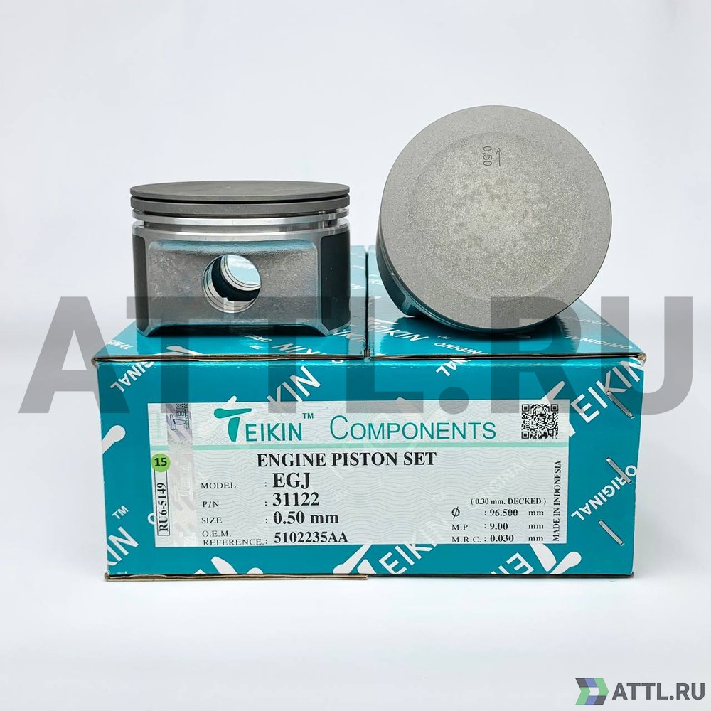 TEIKIN 31122 050 Комплект поршней EGJ d96+0.50 1,2-1,5-3