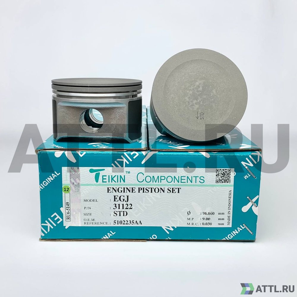 TEIKIN 31122 STD Комплект поршней EGJ d96 STD 1,2-1,5-3