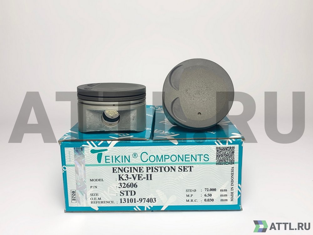 TEIKIN 32606 std Комплект поршней K3-VE-II d72 STD 1,2-1,2-2