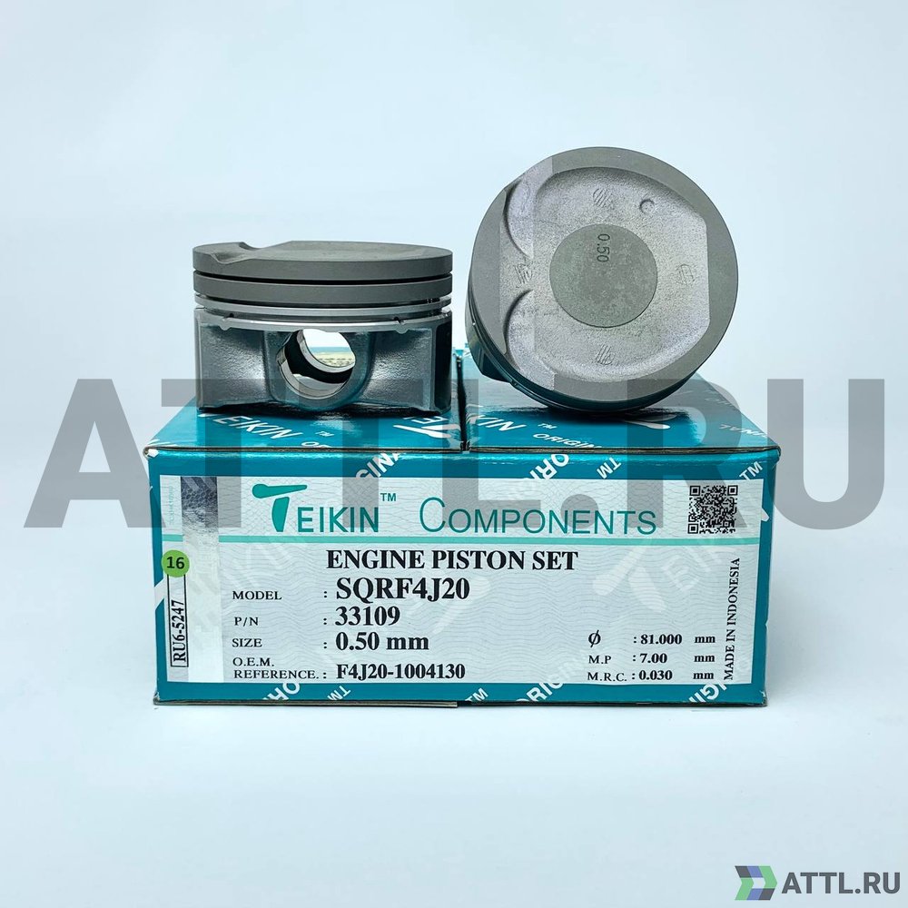 TEIKIN 33109 050 Комплект поршней SQRF4J20 d80,5+0.50 1,2-1,2-2