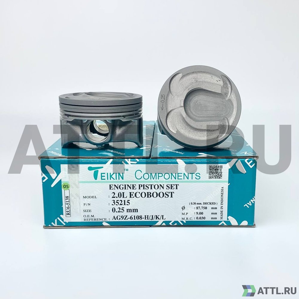 TEIKIN 35215 025 Комплект поршней 2.0L ECOBOOST d87,5+0.25 1,2-1,2-2