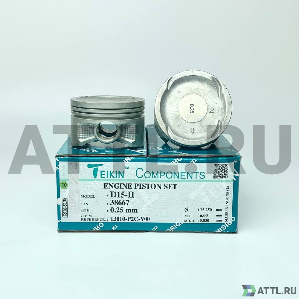 TEIKIN 38667 025 Комплект поршней D15-II