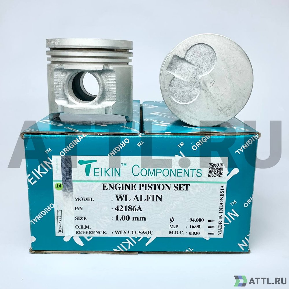 TEIKIN 42186A 100 Комплект поршней WL усиленный d93+1.00 2,5-2-3