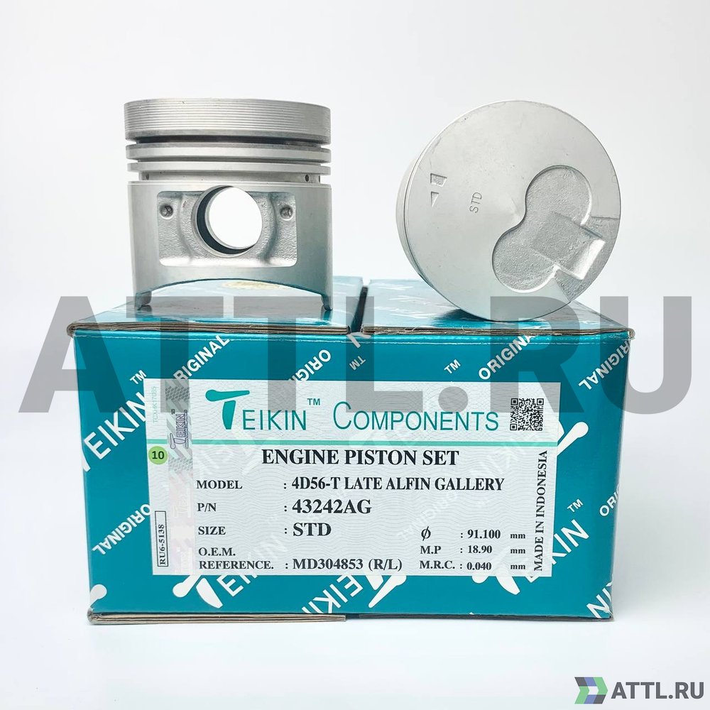 TEIKIN 43242AG std Комплект поршней 4D56T, D4BH