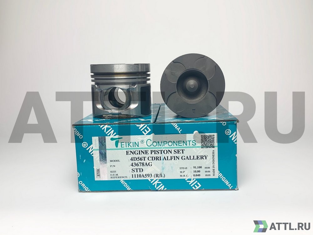 TEIKIN 43678AG std Комплект поршней 4D56T CRDI