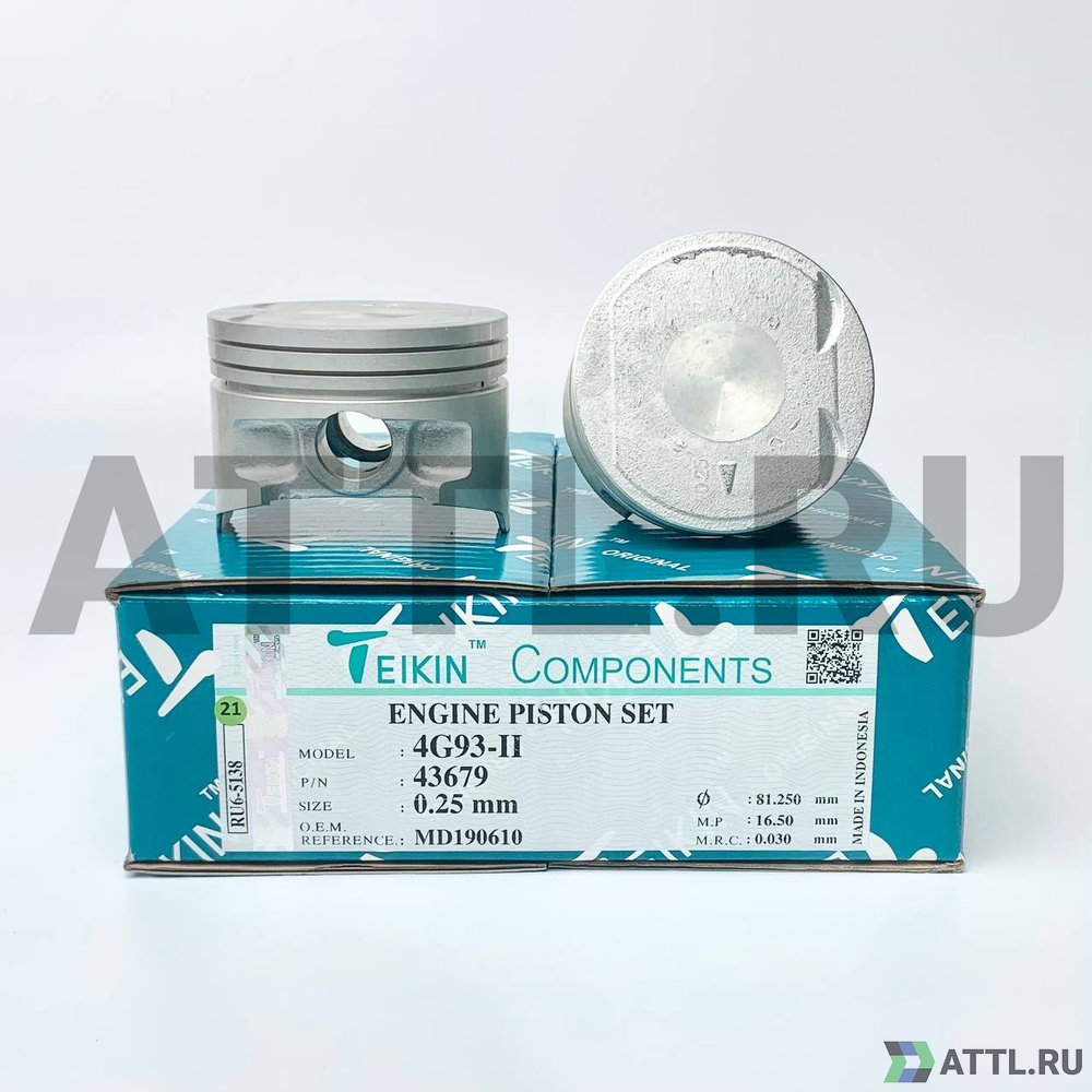 TEIKIN 43679 025 Комплект поршней 4G93-II